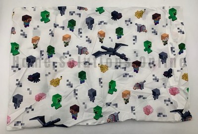 Pottery Barn Kids Minecraft  Cotton Percale Pillowcase Standard #J5358 PS