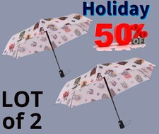 LOT of 2 Star Wars 6 Panel Telescopic Umbrella with Auto Open Feature NEW
