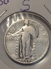 1930 S 25c Standing Liberty Super Shine Tone.