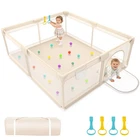Playpen for Babies and Toddlers 79x71inch - Extra Large Baby Gate Play Pen wi...