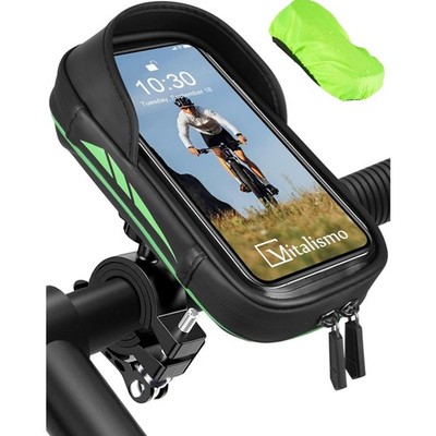 Fahrrad Handyhalter, Smartphone Halter, 360° Rotations, Regen Cover