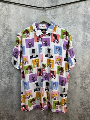 Vans x Sailor Moon Shirt Button Up Anime Print Limited Edition Rare Herren Gr...