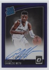 2018 Donruss Optic Rated Rookie Purple Prizm Signatures Chimezie Metu Auto 13c1