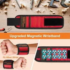 Buyohlic Magnetic Wristband for Holding Screws, Nails, Super Strong Magnets Tool