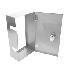 Weatherproof Lockable Metal Outlet Cover Stainless Steel Protective Socket Box