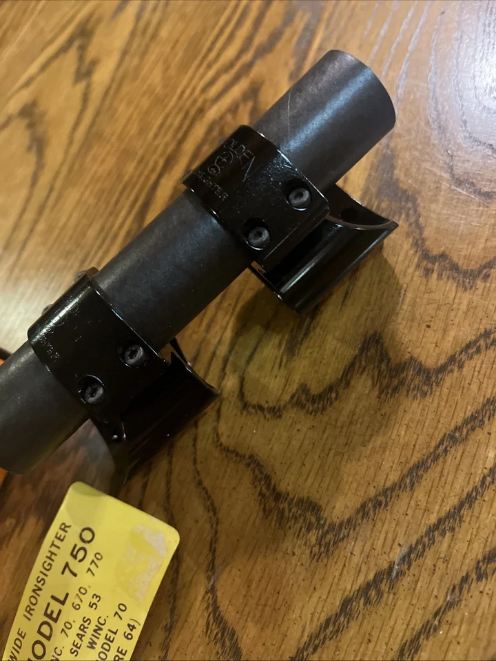 Anillos de mira telescópica Ironsighter 750 transparentes Winchester 70,670, 770, Pre-64, Sears 53 Foto 3 de 4