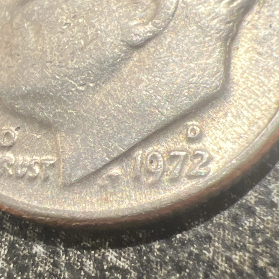 Moeda de dez centavos Roosevelt 1972 com erro  - Imagem 2 de 4