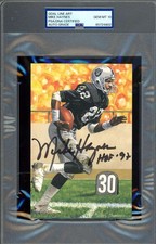 Mike Haynes Gem Mint 10 PSA DNA Signed Goal Line Art Card GLAC Autograph HOF 97