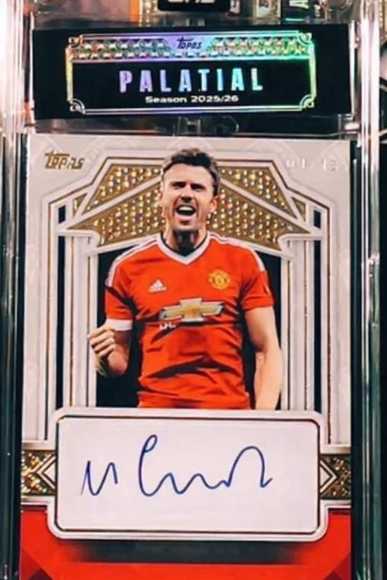 Topps Manchester United Palatial Michael Carrick 1/15 Auto
