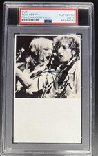 Tom Petty Signed Autograph PSA/DNA Encapsulated 3x5 Custom Art Photo Card COA