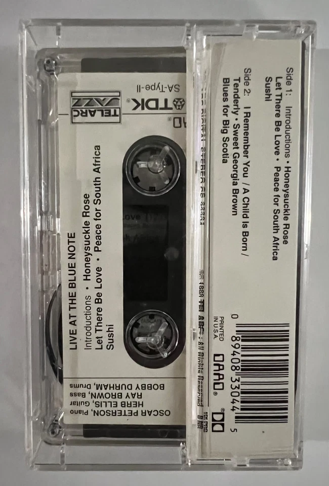 Oscar Peterson Trio Live at the Blue Note Cassette Tape (Original) Foto 2 de 2