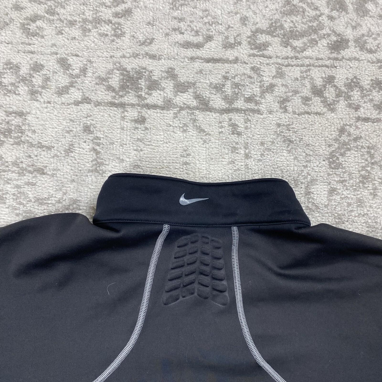 Nike Dri Fit Golf Sweater Mens Stay Warm Therma-Fit Black Shirt Gray Size Large thumbnail 6