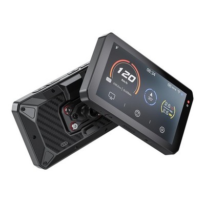 AIO-5Play Motorcycle Carplay Android Auto GPS Navigation System, 5'' IPS LCD 6...