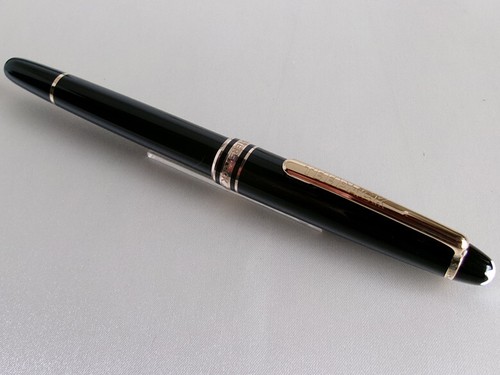Montblanc Meisterstuck Classique 144 Fountain Pen 14K Nib Name Carved - 第 3/14 張圖片