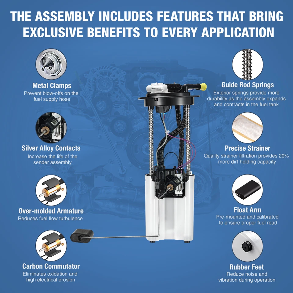 US Fuel Pump Assembly Replacement For Chevy Colorado 2004-2005 GMC Canyon E3614M - Imagem 4 de 4