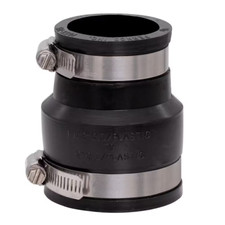 2 in. x 1-1/2 in. DWV Flexible PVC Coupling Made in USA