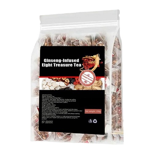 Ginseng-infused Eight Treasure Tea Kidney Ginseng Wolfberry Mulberry Health - Picture 12 of 15