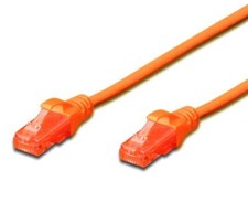 0.5M CAT.6 UTP PATCH CABLE - ORANGE