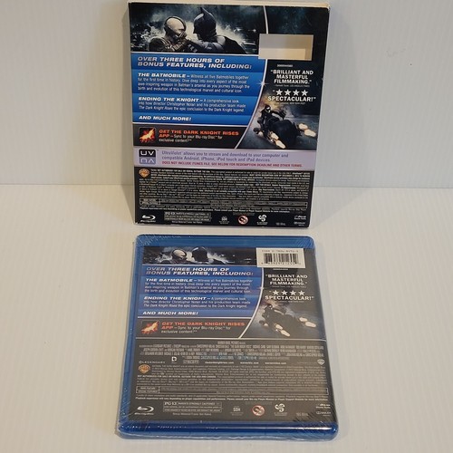 The Dark Knight Rises w/ Holographic 3D Slipcover Bluray DVD Ultraviolet 2012 - Picture 3 of 4
