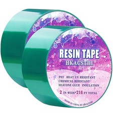 2Pk Resin Tape for Epoxy Resin Molding Thermal Silicone Adhesive Tape, 2"x216Ft