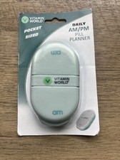AM PM Daily Pill / Vitamin Planners Two - Pocket Sized - Easy for Travel