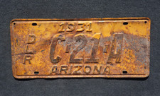 1931 ARIZONA License Plate - DEALER
