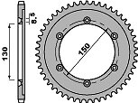 Pignon arrière C45 haute résistance pour chaîne 428 Honda XLR 125