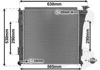 KüHler WasserküHler MotorküHler Passend FüR Hyundai I40 CW VF 1.7 Crdi