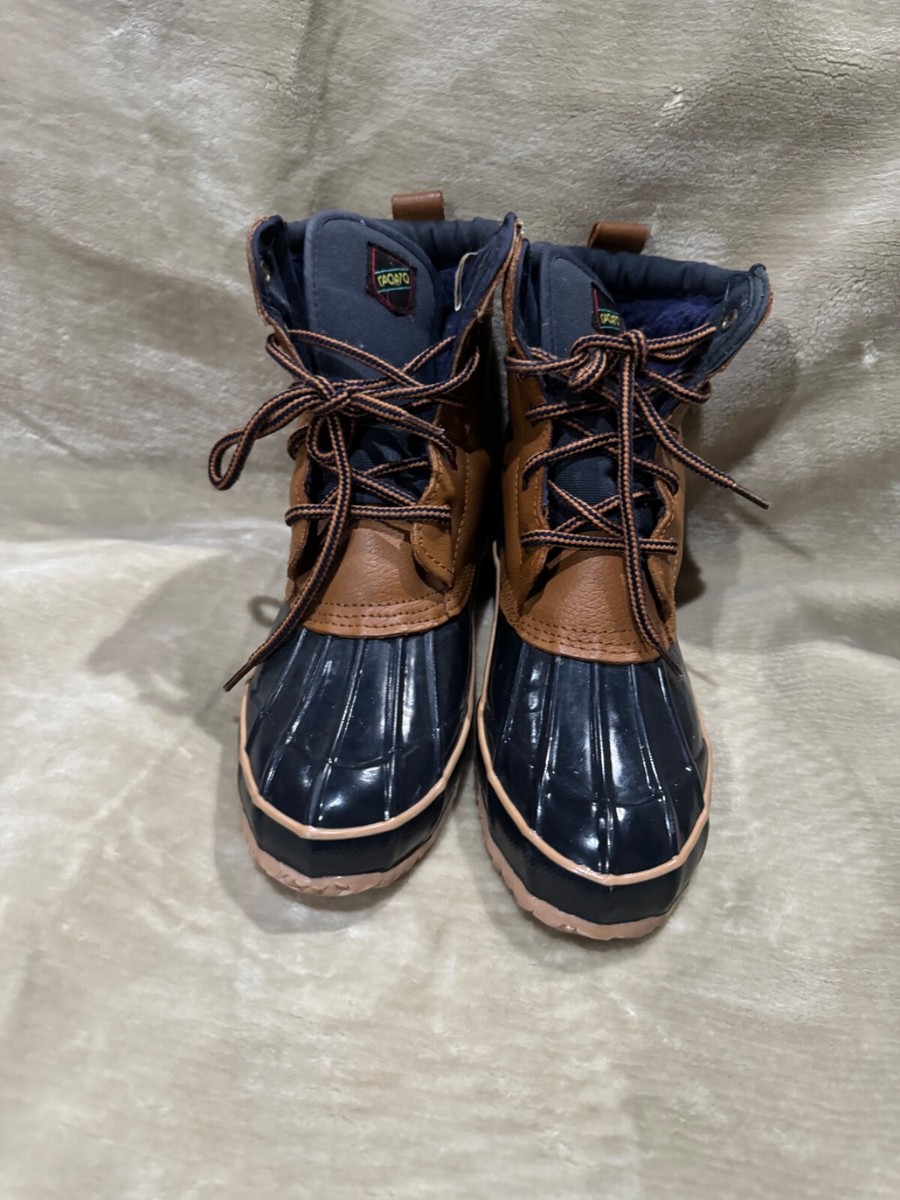 Sporto Duck Snow Boots 7 Warm Thermolite Tan Black  display picture 1