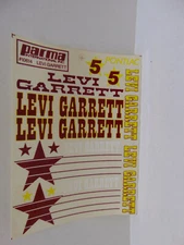 Parma #10614  Levi Garrett Sticker Sheet  1/10 scale  NIB