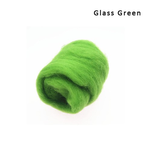 10/50g 15 Colors Felt Wool Fibre Felting Craft Toys Wool Handmade DIY Materials - Picture 14 of 18