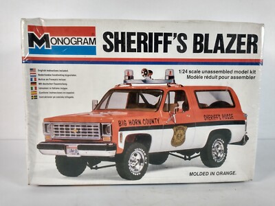 Sheriff's Blazer Chevrolet K-5 4x4 Blazer Monogram 1:24 Model Kit # 2249 Sealed