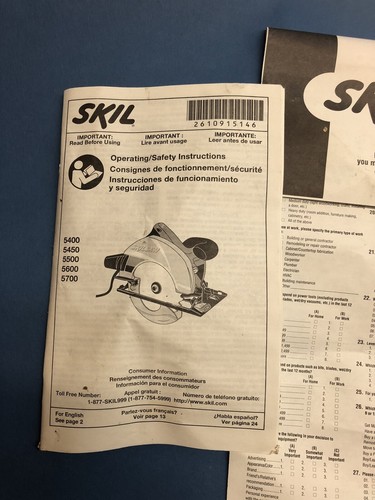 Skilsaw USA Classic 5500-01 Circular Saw 7 1/4" Corded 2.4 HP 13 AMP - Picture 5 of 14