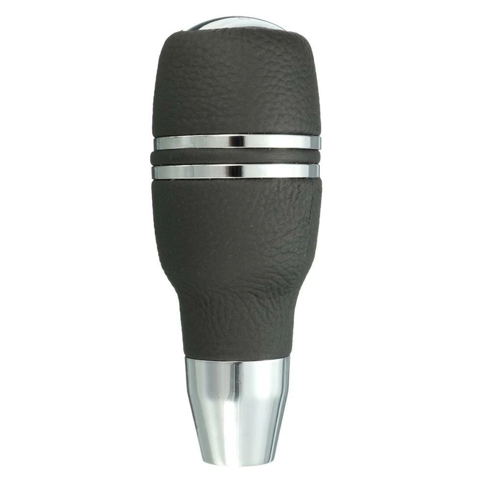 Aluminum Leather Automatic Car Gear Stick Shift Knob Shifter Lever Accessory — 第 2/4 张图片