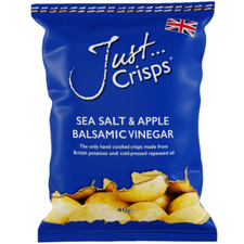 Just Crisps - Sea Salt & Apple Balsamic Vinegar Flavour - Full Case 24x40g