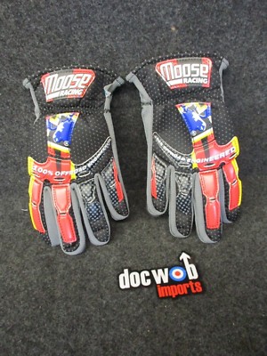 Moose Racing Trophy Motocross/Enduro/Trail/MTB Handschuhe rot Gr. Large GLO002
