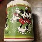 New Set Disney Christmas Mickey & Minnie Ceramic Mug Set Of 2 Holiday Kisses — photo 4