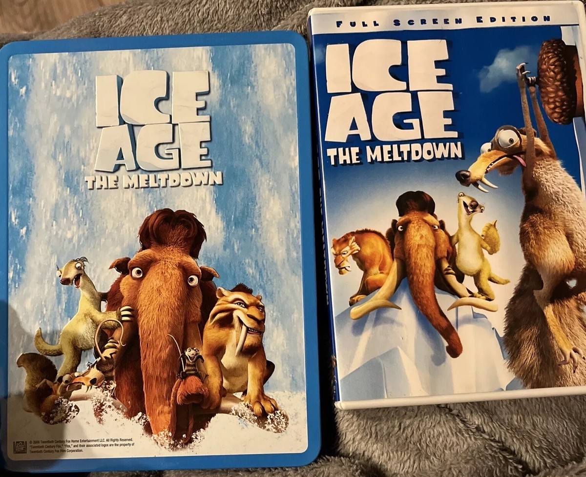 Ice Age The Meltdown (Full Screen Edition) DVD. With RARE tin Case
