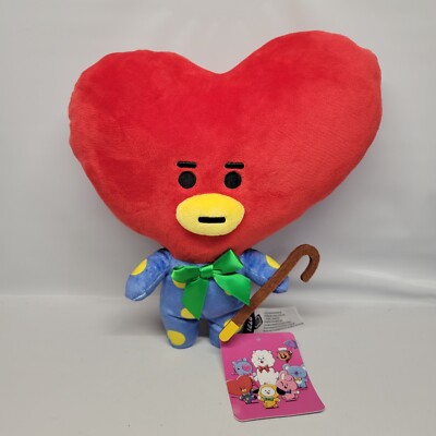 BT21 x Line Friends Friendly Tata Bow & Cane 12'' Plush BTS  V  K-Pop Round 1