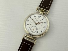 Victor Elegant Antique 1900's Swiss Amazing Art Deco Silver Men's Watch SERVICED