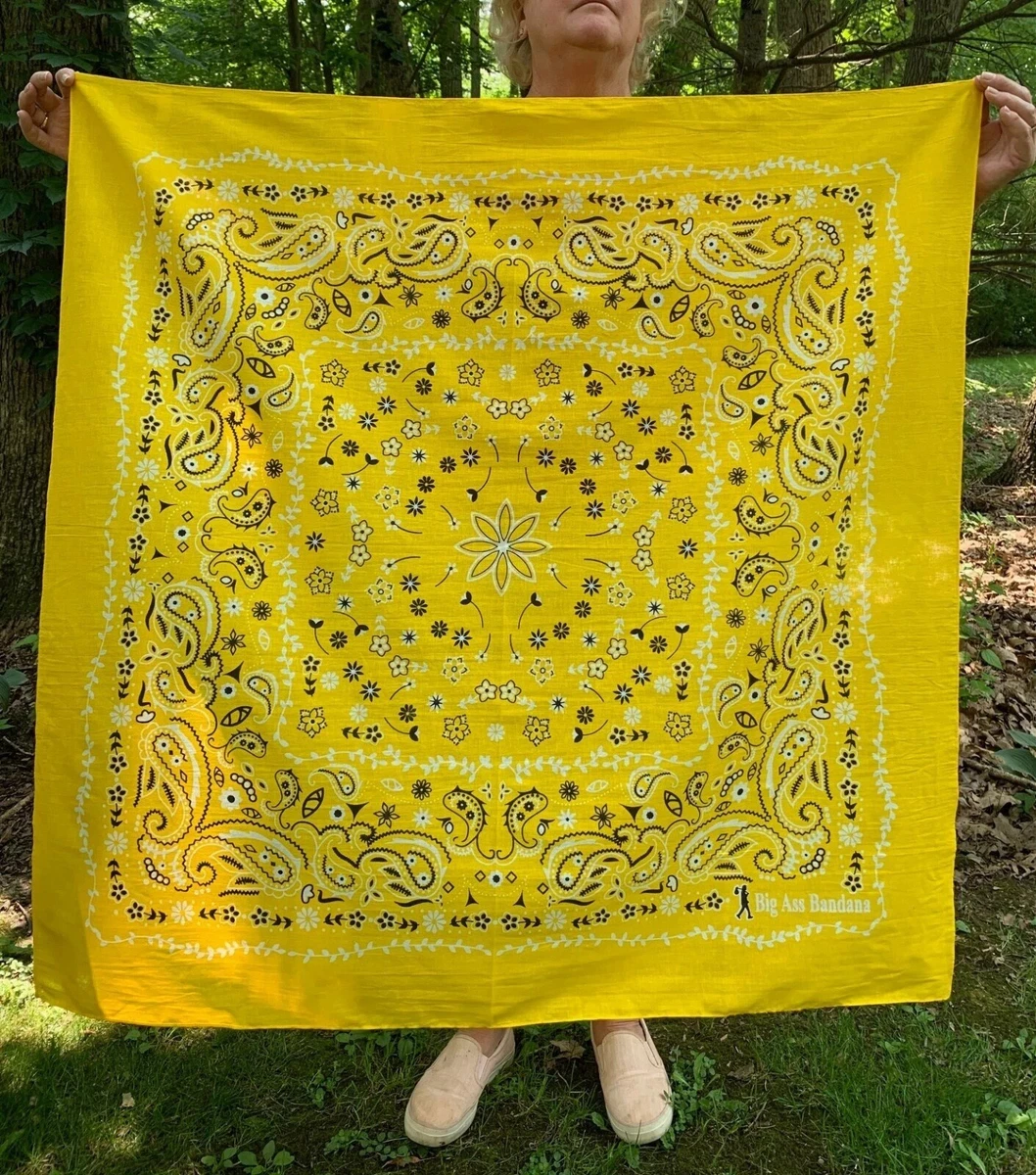 Yellow 100% Cotton Bandana Scarves for Men Just Listed 2026