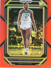 2023 Panini Prizm WNBA Red #/199 NO. 42 Dulcy Fankam Mendjiadeu - Seattle Storm