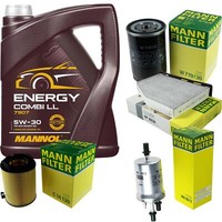 Mann Inspektionspaket 5L Mannol Energy Combi Ll 5W-30 FüR Vw Golf V 1.6 Audi A3
