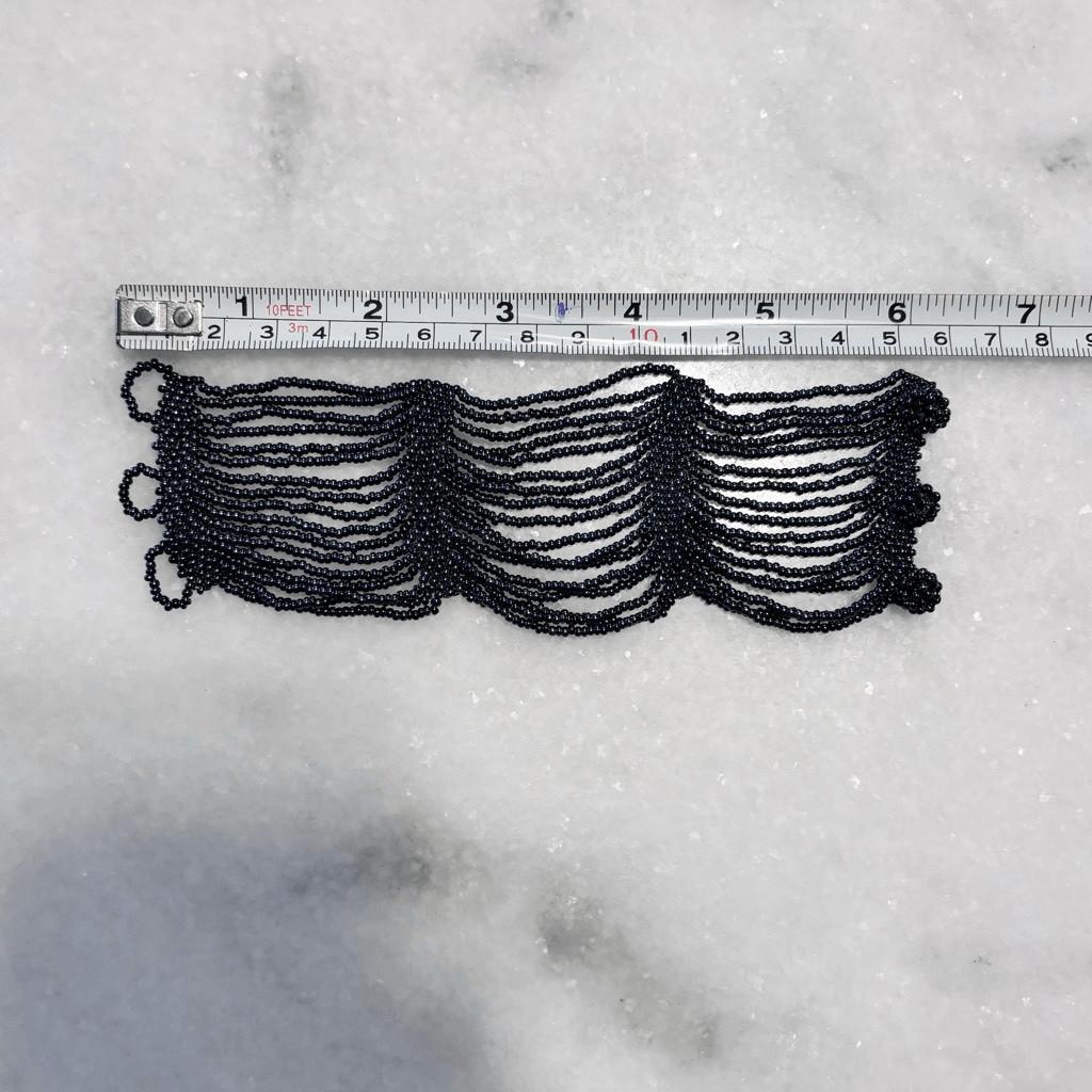 Multi-Layered Draped Beaded Toggle Statement Brac… - image 3