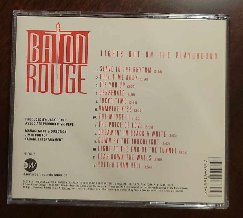 BATON ROUGE - Lights Out On The Playground - CD - Eastwest