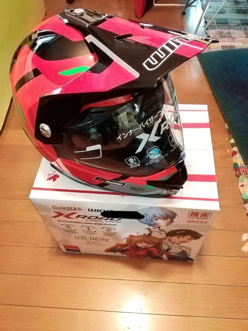 Evangelion WINS X-ROAD Collaboration Helmet Asuka Unit 2 XL size New