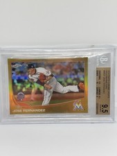 2013 Topps Chrome Update Jose Fernandez Gold Refractor /250 BGS 9.5 GEM ROOKIE