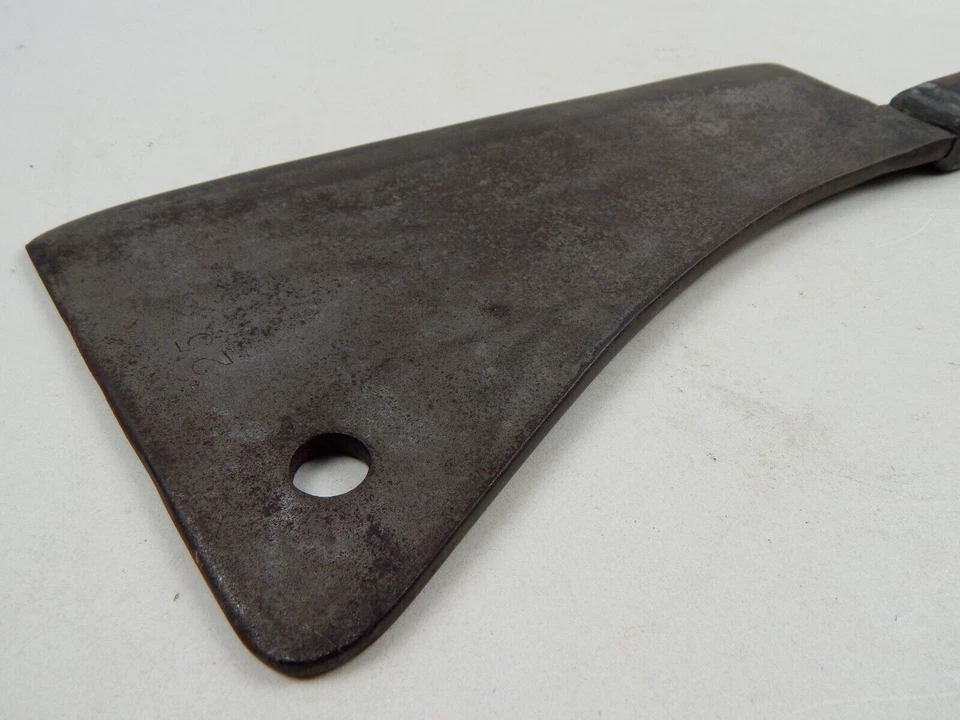 Antique Hog Splitter Meat Cleaver Large 25" Long Butcher Tool Knife RARE HANDLE - Image 4 of 4