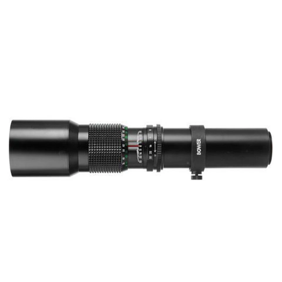 Bower 500mm / 1000mm f/8 Telephoto Lens for Canon EOS 80D 70D 60D + 2X Converter - Image 2 of 4
