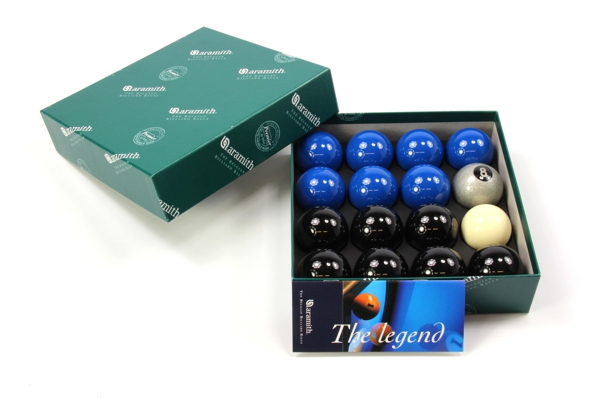 EXCLUSIVE! Aramith Premier SILVER 8 BALL Edition BLACK & BLUE Pool